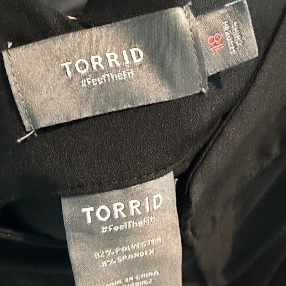 Torrid Women's High Waist Black Shorts - Picture 2 of 4